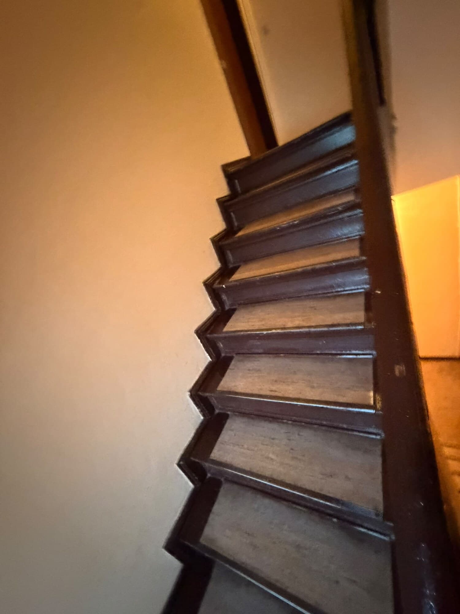 Gereinigter Hauseingang mit Treppenaufgang