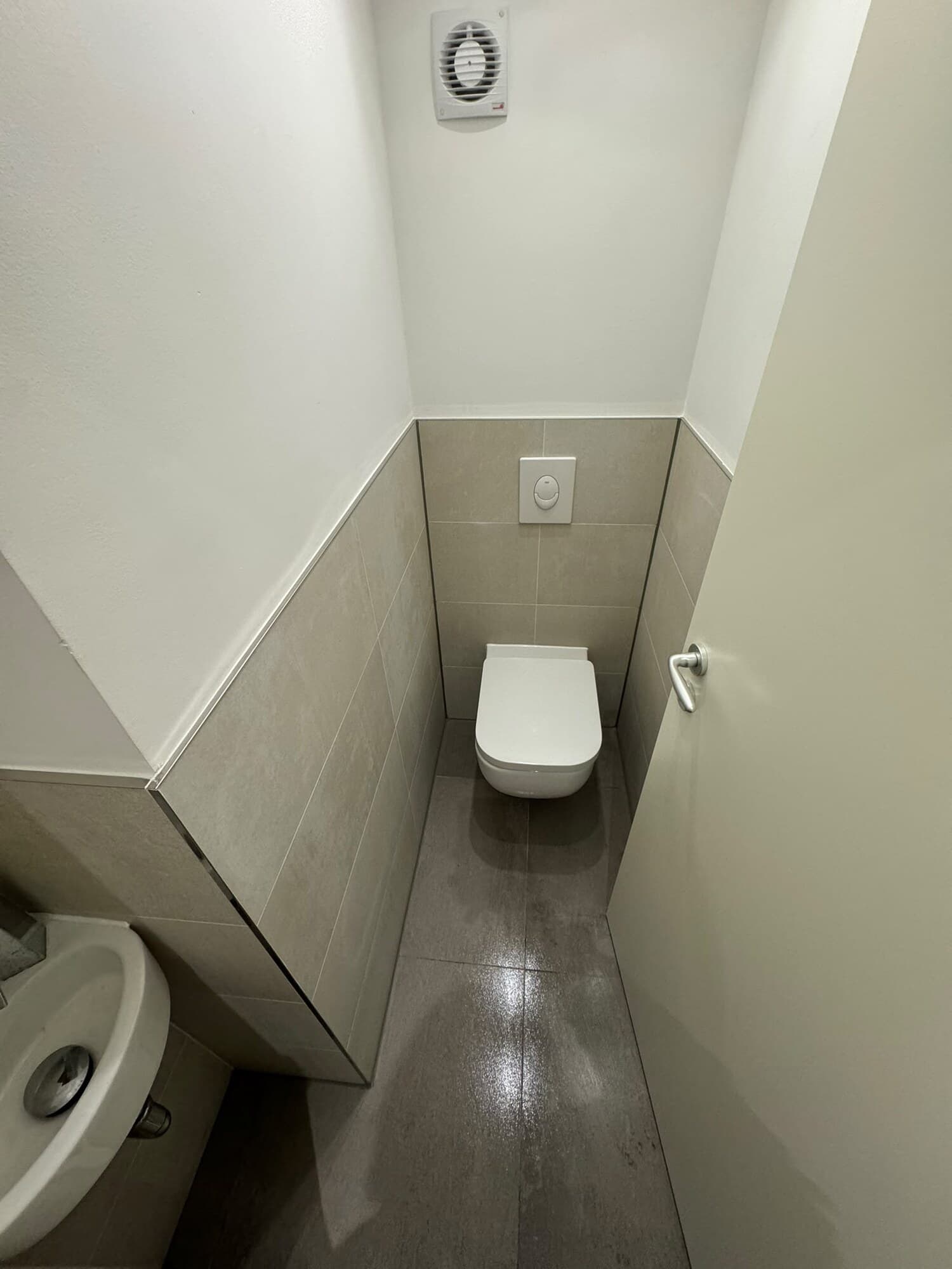 Neues Duschbad im ausgebauten Dachgeschoss