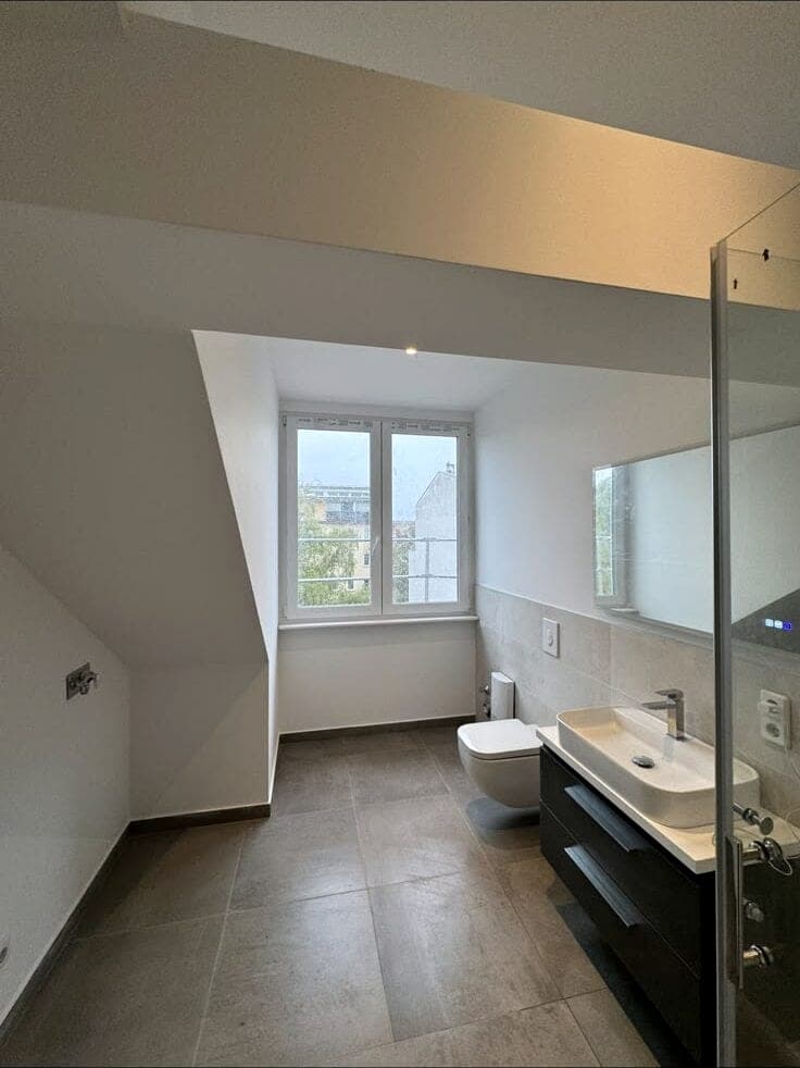 Neues Duschbad im ausgebauten Dachgeschoss